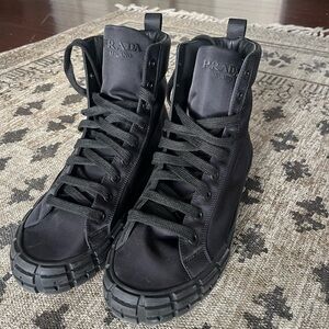 Prada Re-Nylon Gabardine high-top sneakers
